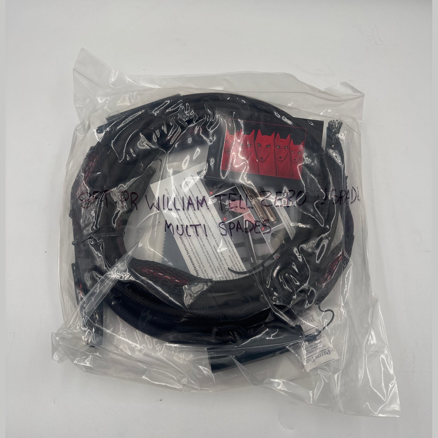 AudioQuest William Tell Zero Tech speaker cables 8ft spade> Spade 1 pair - Sunny Components Inc.