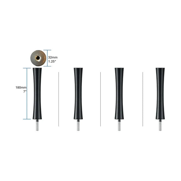 Quadraspire SV180/32mm 7" Columns — Set of 4 (Silver)