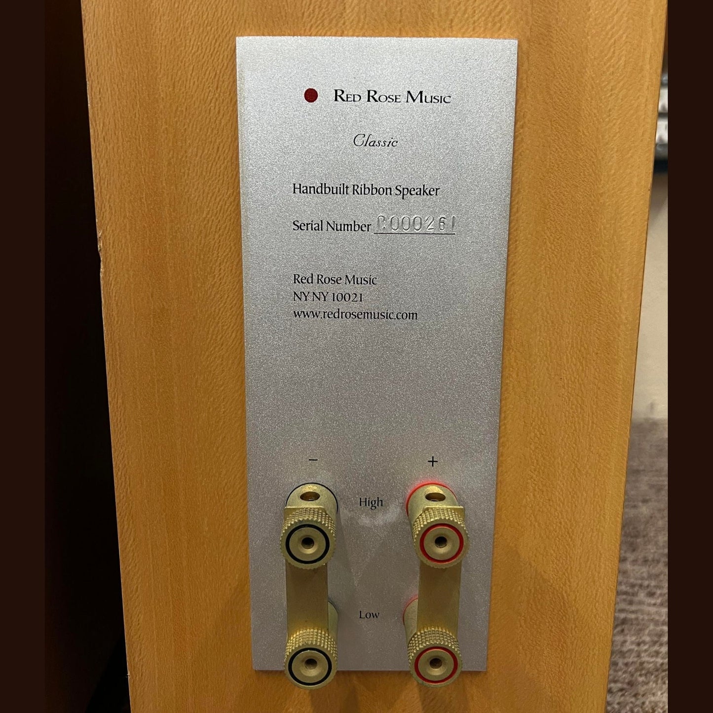 Red Rose Classic speakers by Mark Levinson