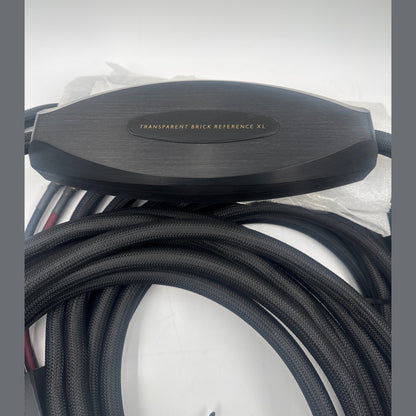 Transparent Brick REF XL Banana >Spade speaker cable 30ft 1 pair demo