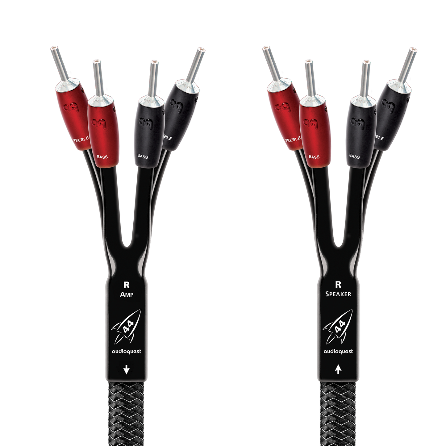 AudioQuest Rocket 44 Single BiAmp Speaker Cable w/ SureGrip 500 Connectors