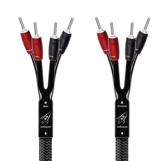 AudioQuest Rocket 44 Single BiAmp Speaker Cable w/ SureGrip 500 Connectors