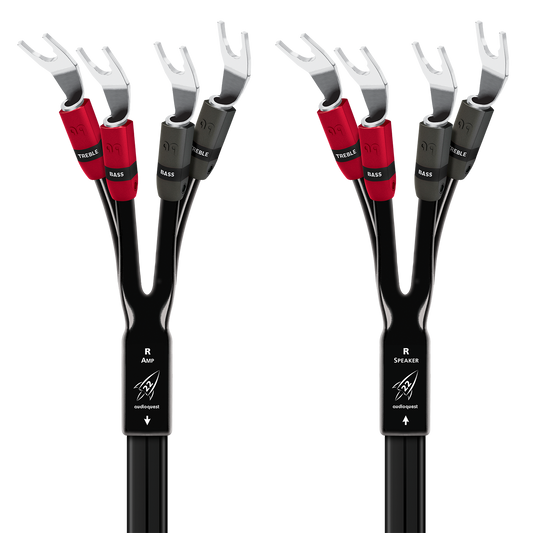 AudioQuest Rocket 22 Single BiAmp Speaker Cable w/ SureGrip 300 Connectors