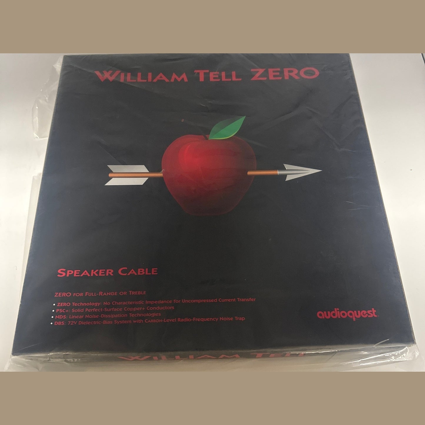 AudioQuest William Tell Zero 6ft pair Spade > Spade Multispade.