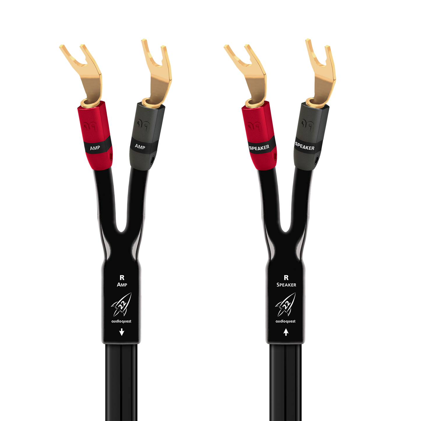 AudioQuest Rocket 22 Full-Range Speaker Cable w/ SureGrip 300 Connectors