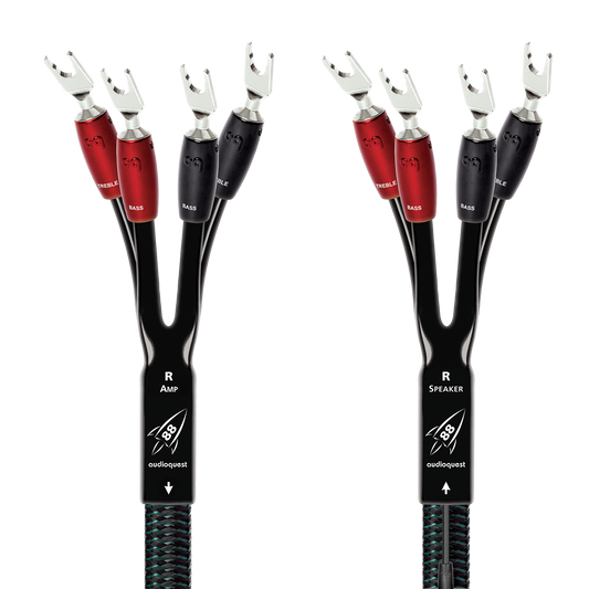 AudioQuest Rocket 88 Single BiAmp Speaker Cable w/ SureGrip 500 Connectors