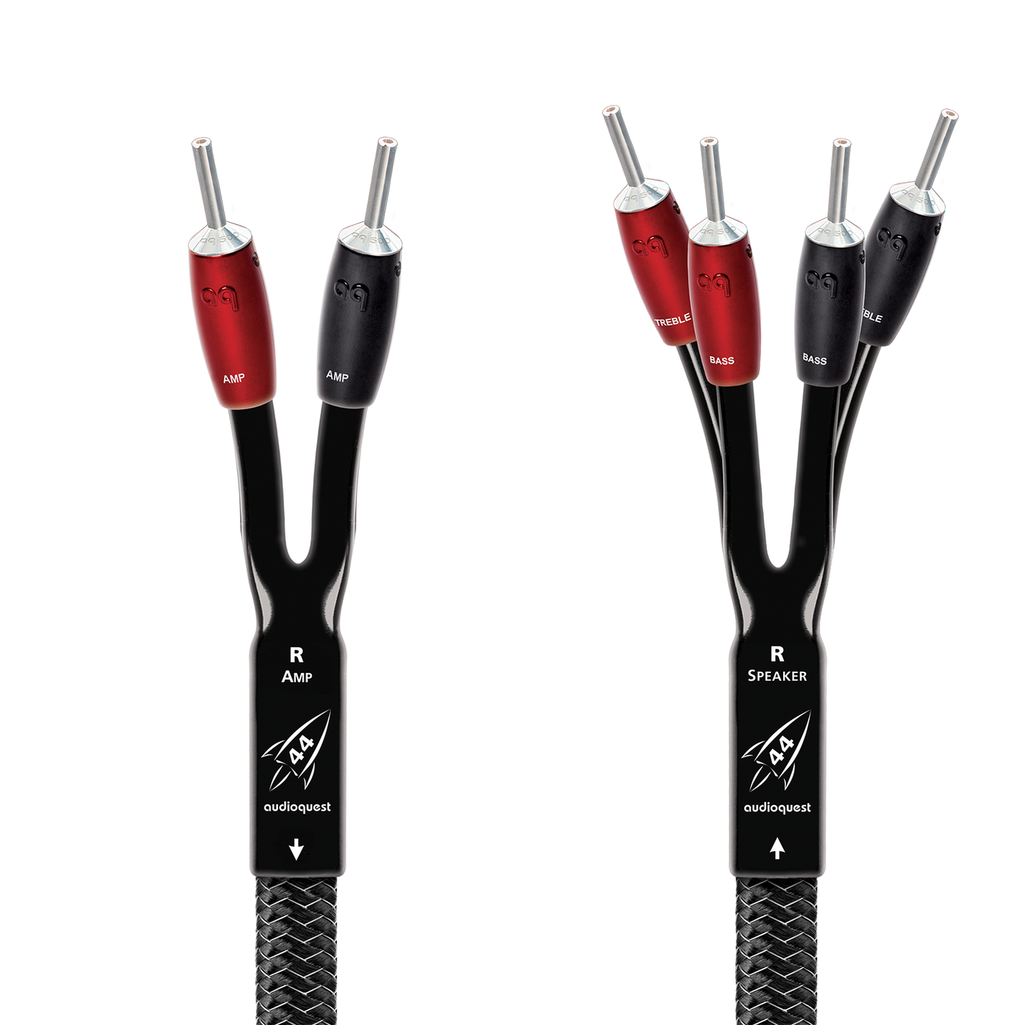 AudioQuest Rocket 44 Single BiWire Speaker Cable w/ SureGrip 500 Connectors
