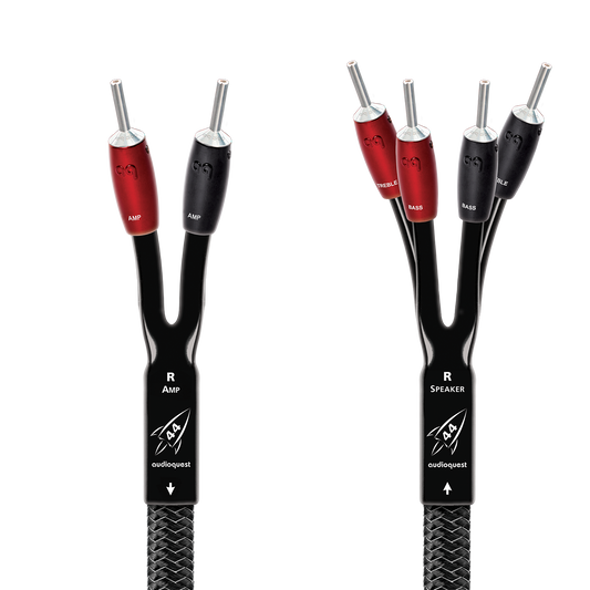 AudioQuest Rocket 44 Single BiWire Speaker Cable w/ SureGrip 500 Connectors