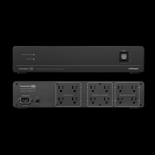 PowerQuest 505. 12-Outlet Power Conditioner & Non-Sacrificial Surge Protector - Sunny Components Inc.