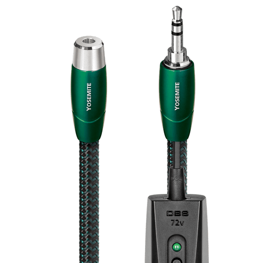 AudioQuest Yosemite 3.5mm Aux Extension Cable – Male to Female Stereo Interconnect