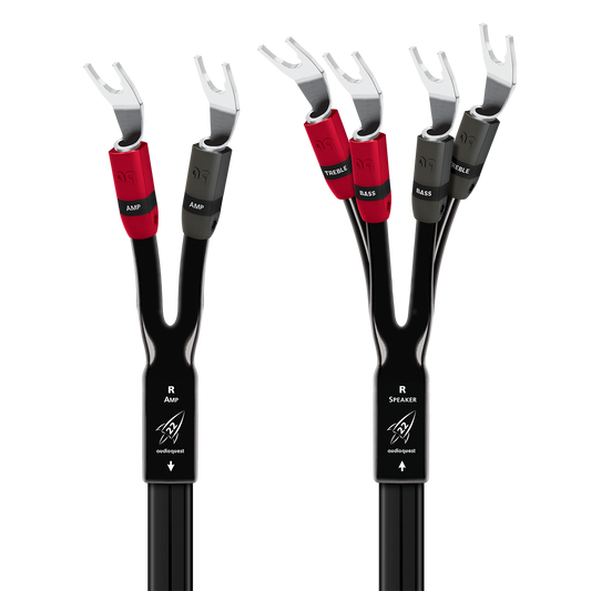AudioQuest Rocket 22 Single BiWire Speaker Cable w/ SureGrip 300 Connectors