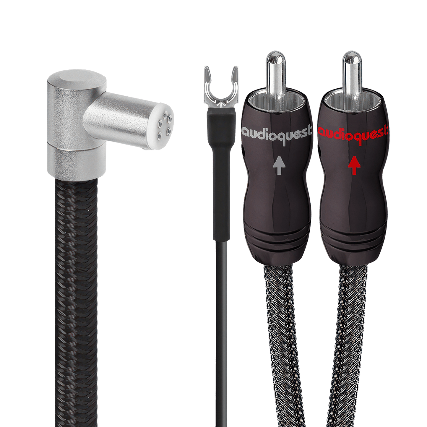 AudioQuest WEL Signature 90˚ Tonearm JIS > RCA Limited Edition Cable + Ground Wire