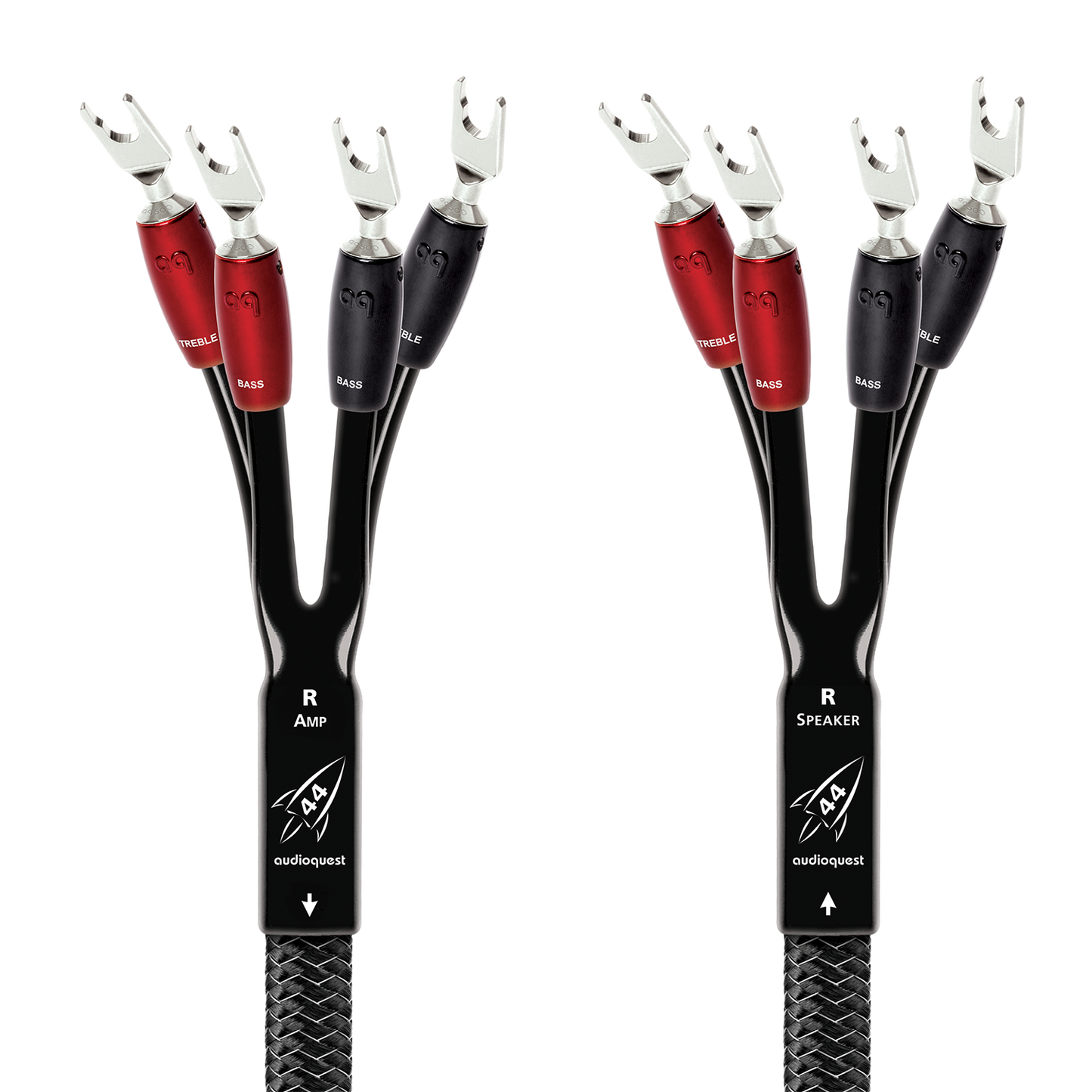 AudioQuest Rocket 44 Single BiAmp Speaker Cable w/ SureGrip 500 Connectors