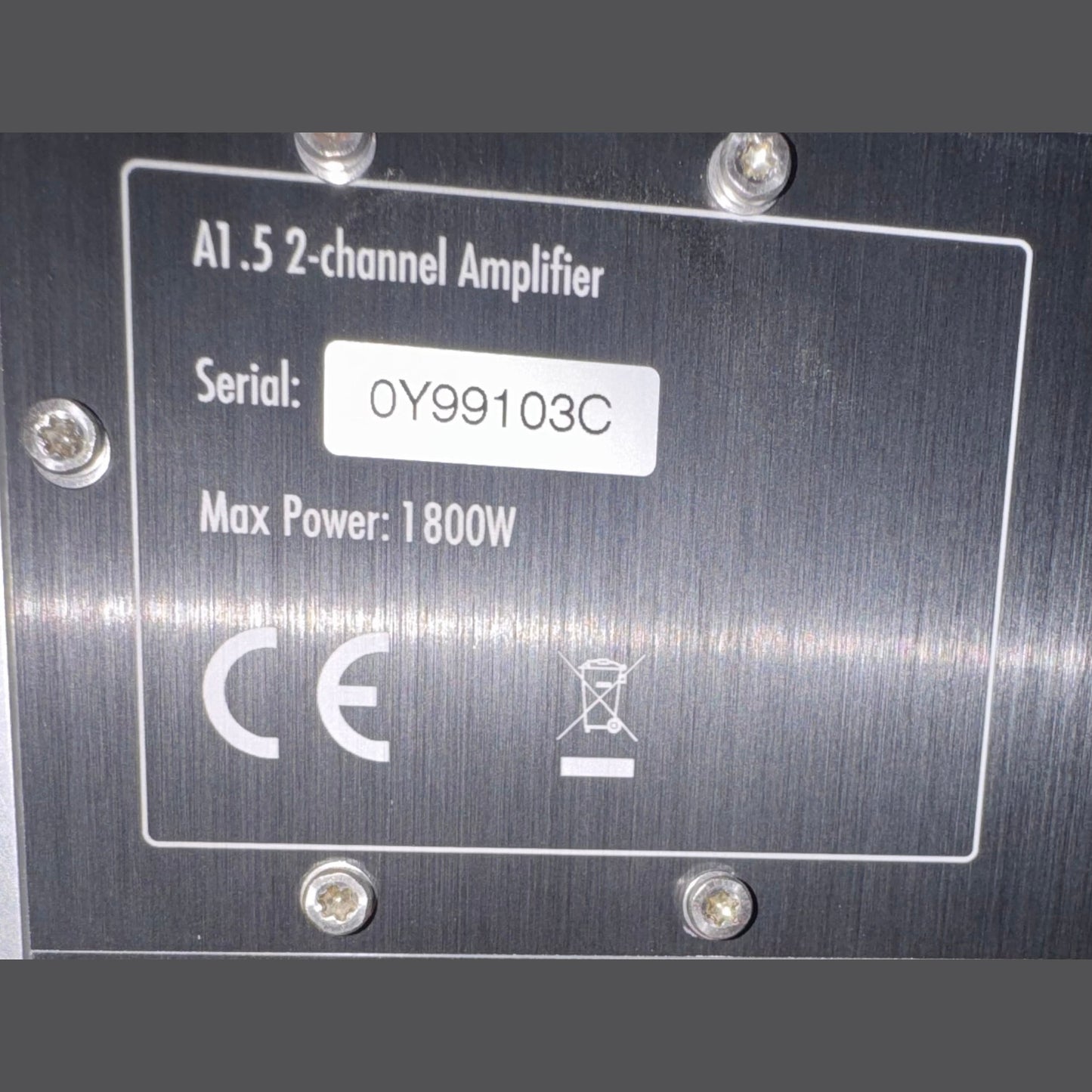 CH Precision A1.5 Two-channel Power Amplifier CPO Certified