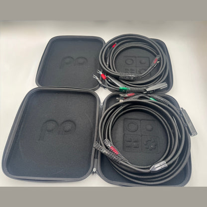 Audioquest Robin hood speaker cables Bi-wire Zero and Bass NEW silver spades 10ft.