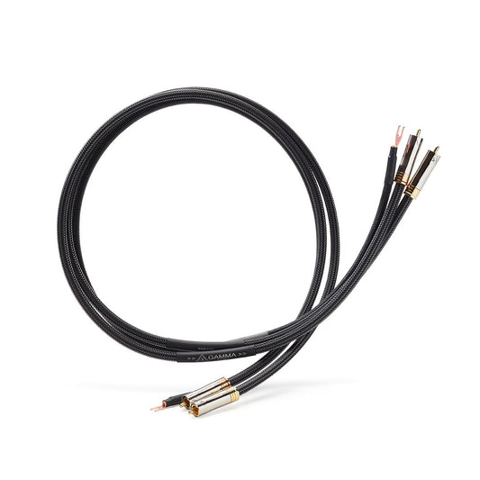 Shunyata Research Gamma Phono Cable RCA with Ground leads in spade. 1 meter