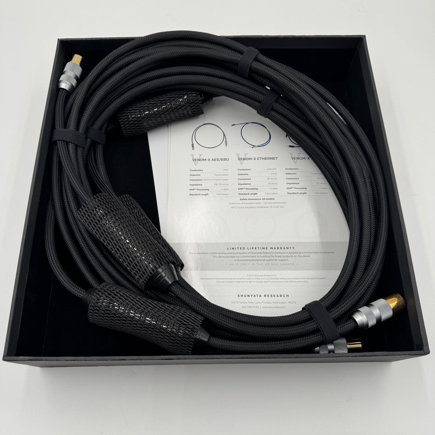Shunyata Research Sigma V2 Balanced Interconnects XLR 7 meter Length Demo