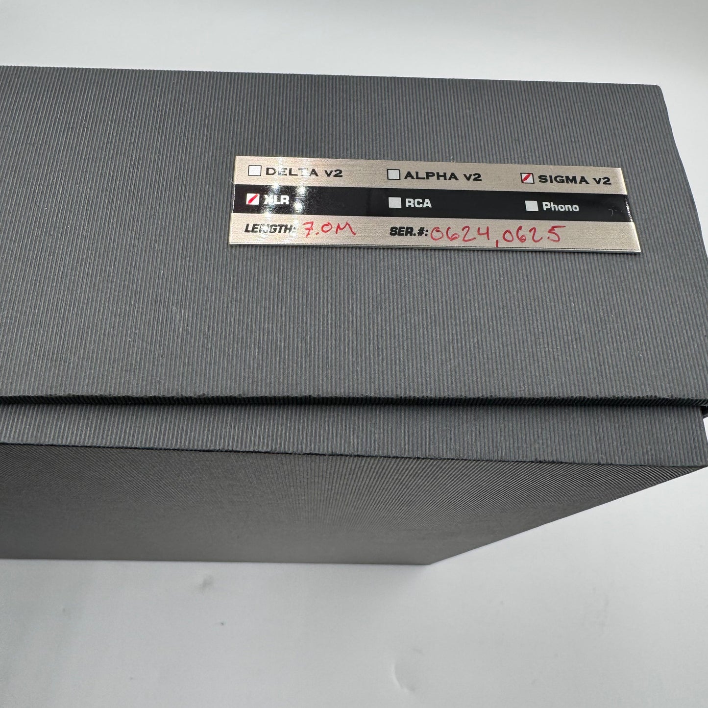 Shunyata Research Sigma V2 Balanced Interconnects XLR 7 meter Length Demo