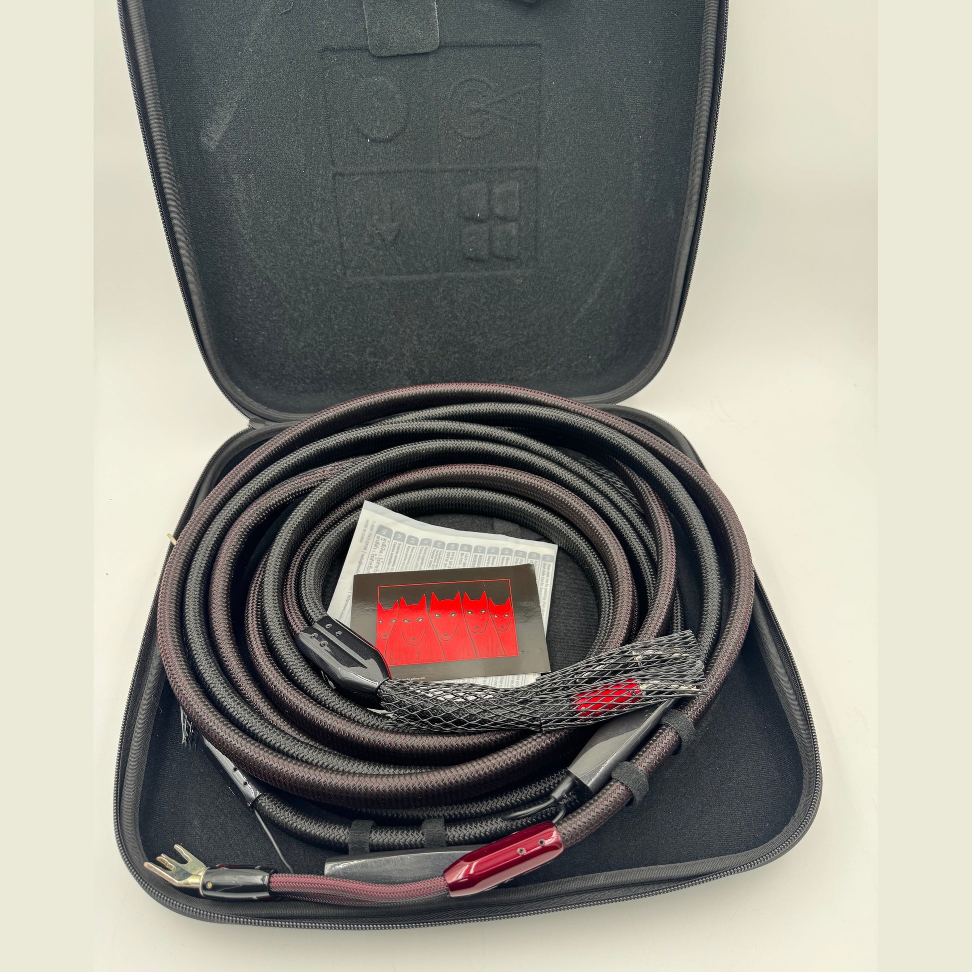 AudioQuest 12ft 1/2 Pair William Tell Silver BIWIRE spade Speaker Cable (DEMO) - Sunny Components Inc.