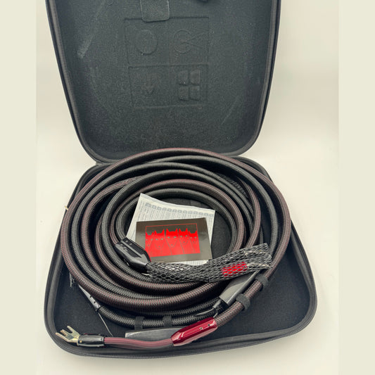 AudioQuest 12ft 1/2 Pair William Tell Silver BIWIRE spade Speaker Cable (DEMO) - Sunny Components Inc.