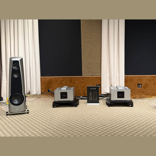 Rockport Technologies Lynx Loudspeakers in Satin Titanium Metal Paint finish