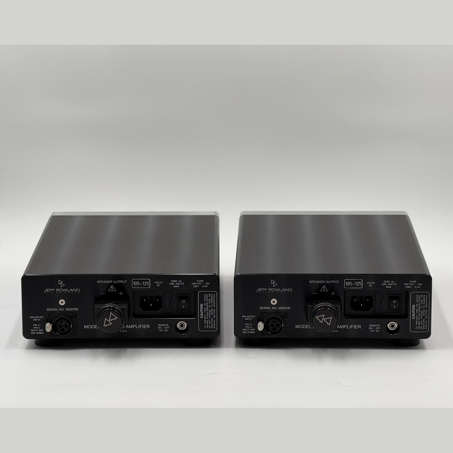 Jeff Rowland Model 501 Pre-owned Amplifiers. 1 pair Mono Amplifiers. - Sunny Components Inc.