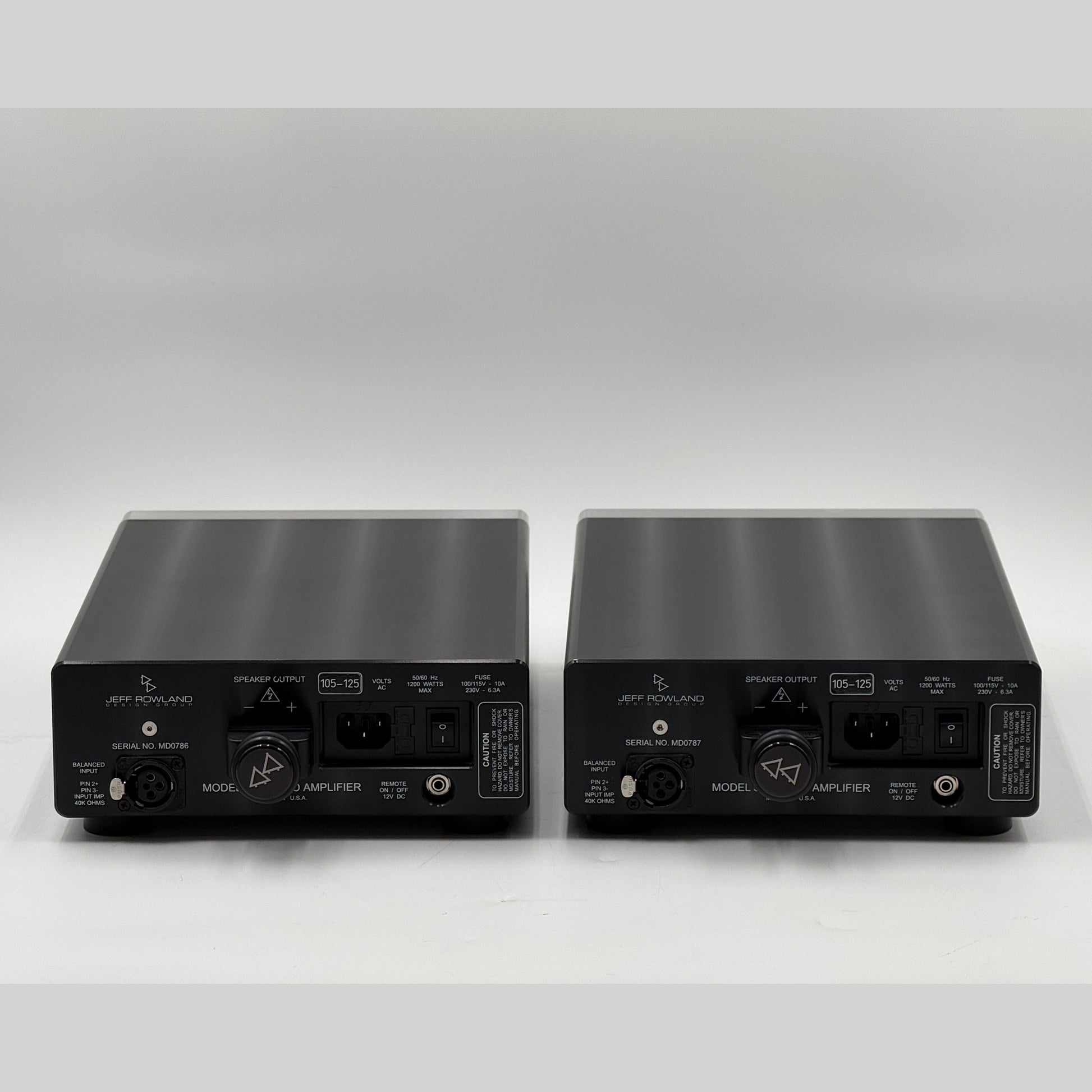 Jeff Rowland Model 501 Pre-owned Amplifiers. 1 pair Mono Amplifiers. - Sunny Components Inc.