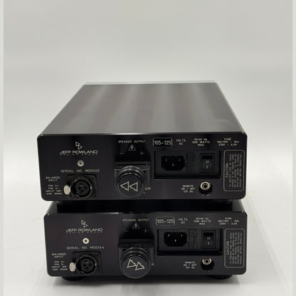 Jeff Rowland Model 501 Pre-owned Amplifiers. 1 pair Mono Amplifiers. - Sunny Components Inc.