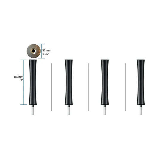 Quadraspire SV180/32mm 7" Columns — Set of 4 (Silver)