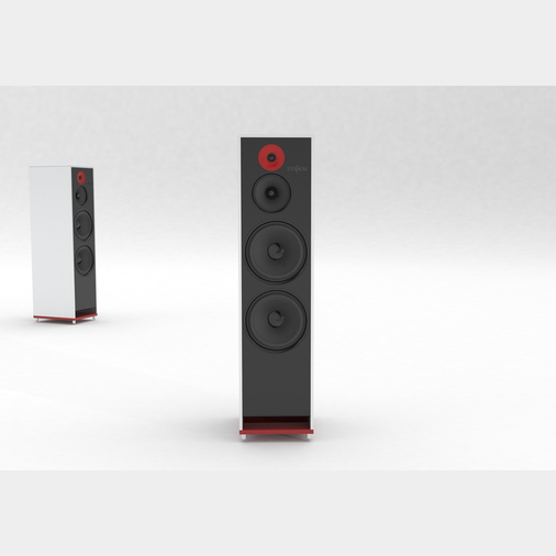 Stenheim Alumine 3 NEW in Light grey with red tweeter