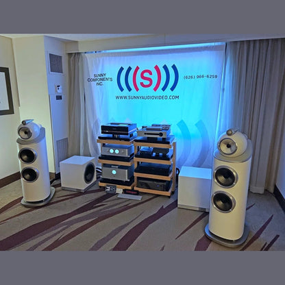 Bowers and Wilkins DB1D white subwoofers in stock. store Demonstration models