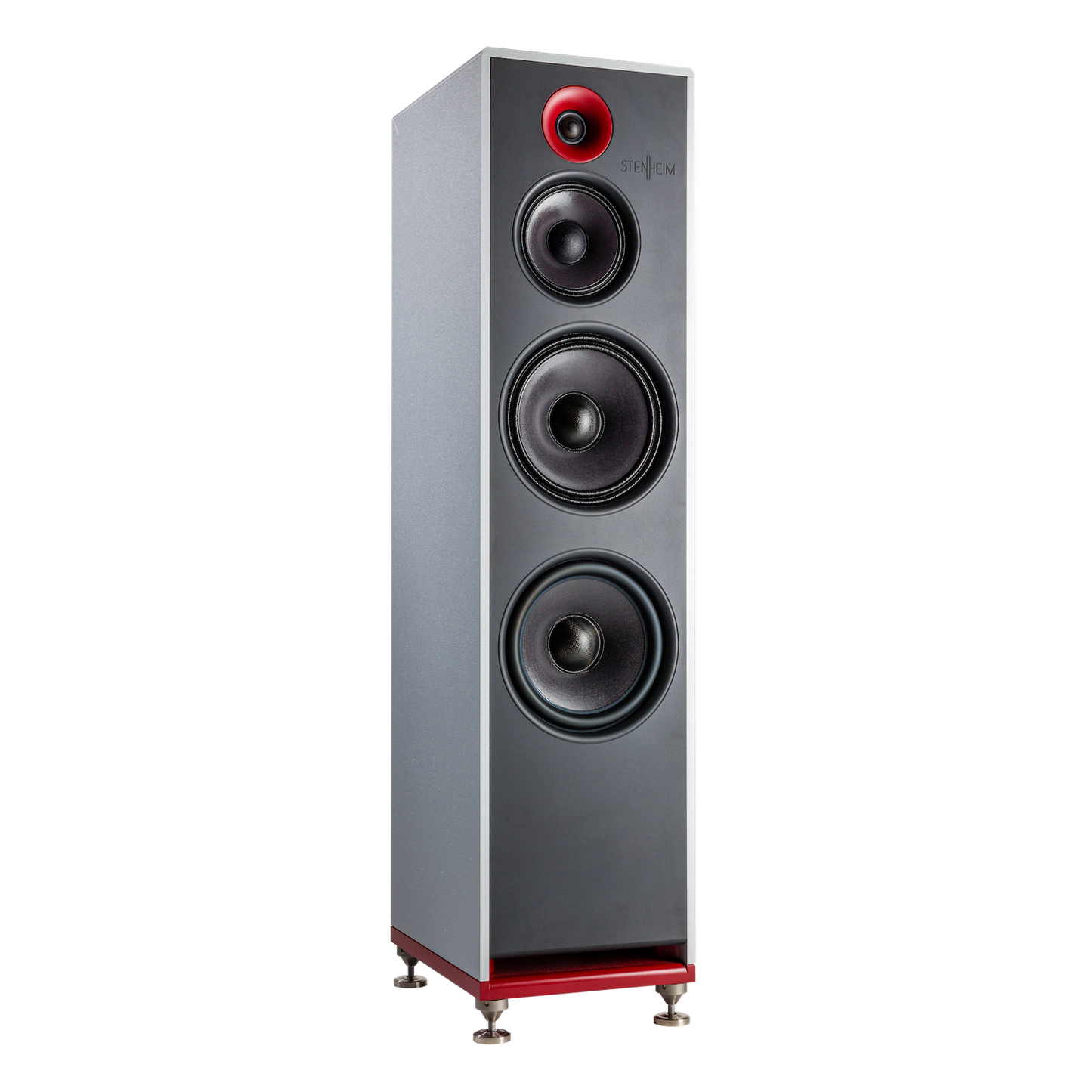Stenheim Alumine 3 NEW in Light grey with red tweeter