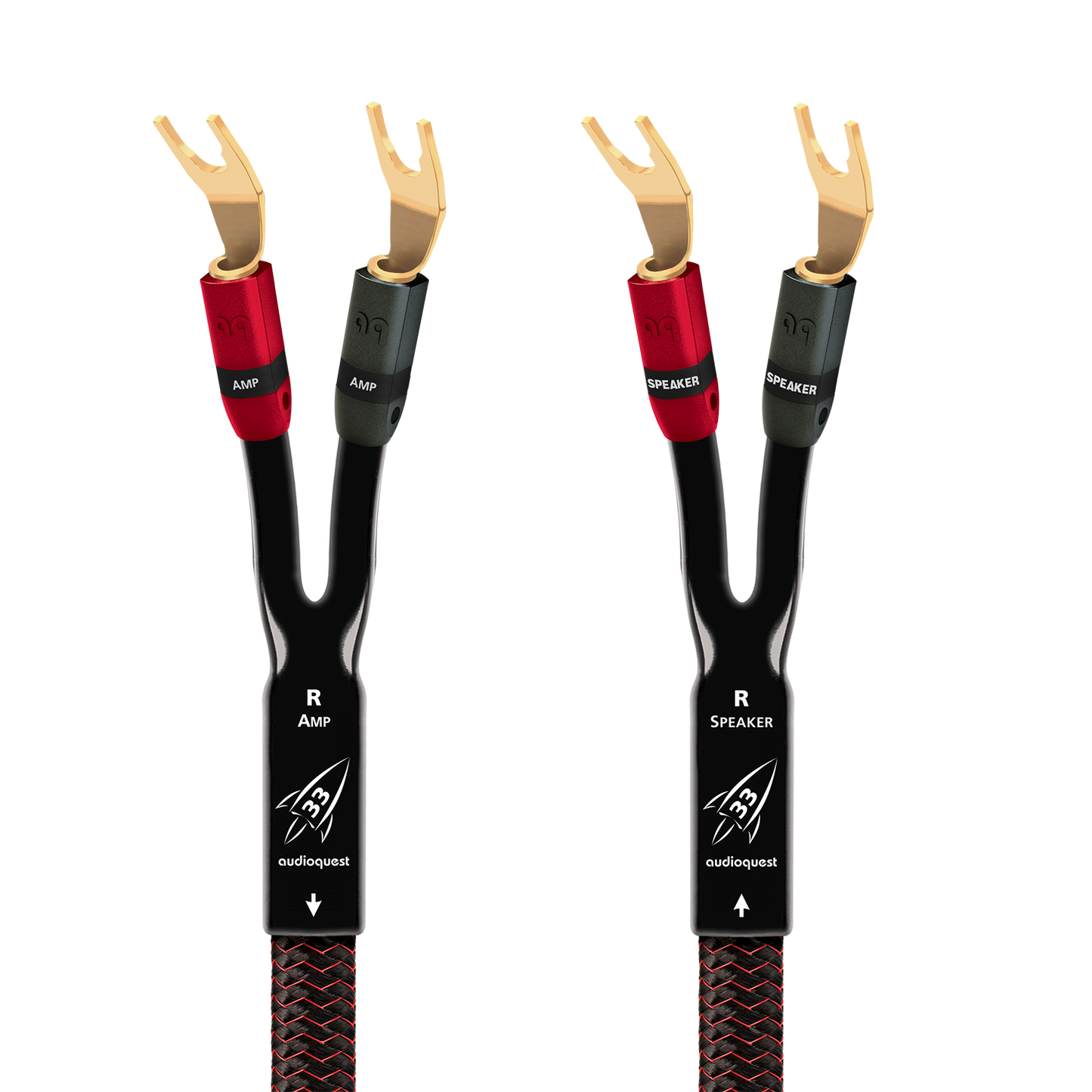 AudioQuest Rocket 33 Full-Range Speaker Cable w/ SureGrip 300 Connectors