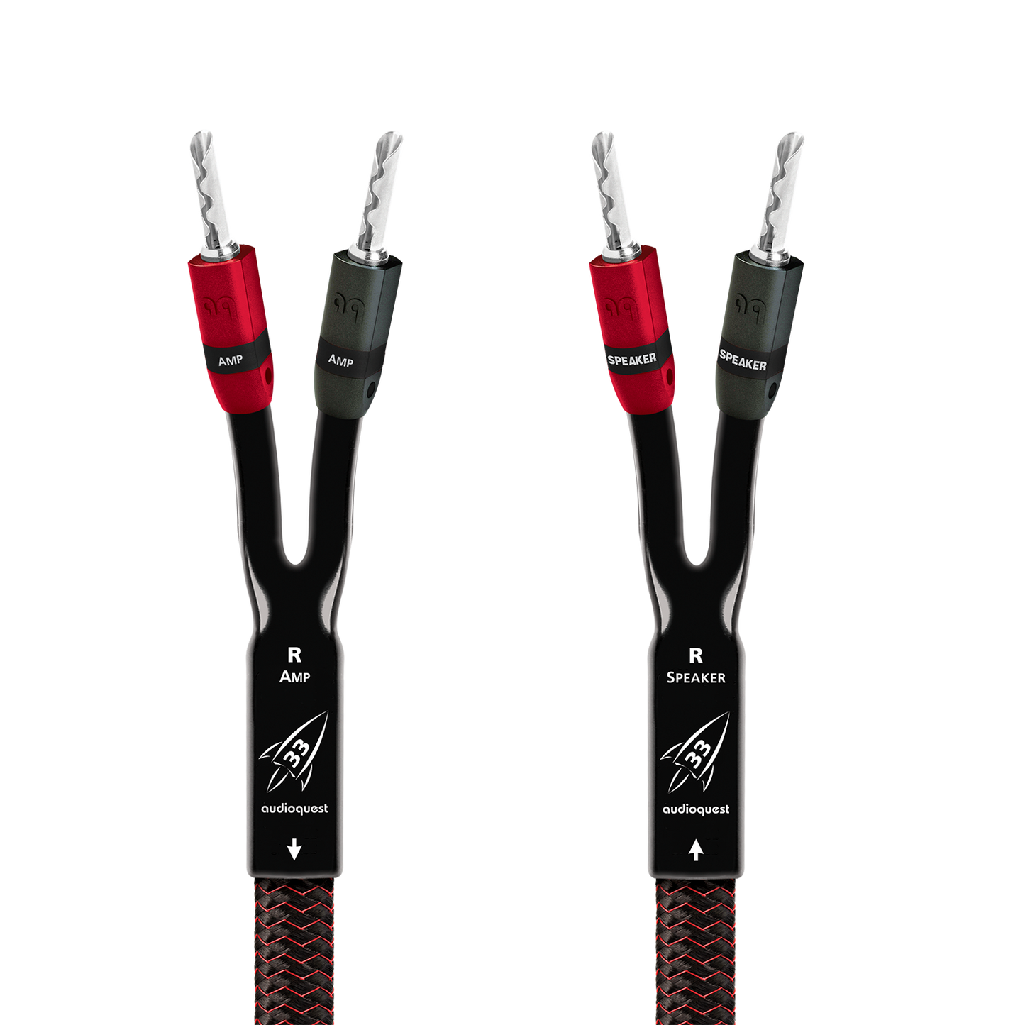 AudioQuest Rocket 33 Full-Range Speaker Cable w/ SureGrip 300 Connectors