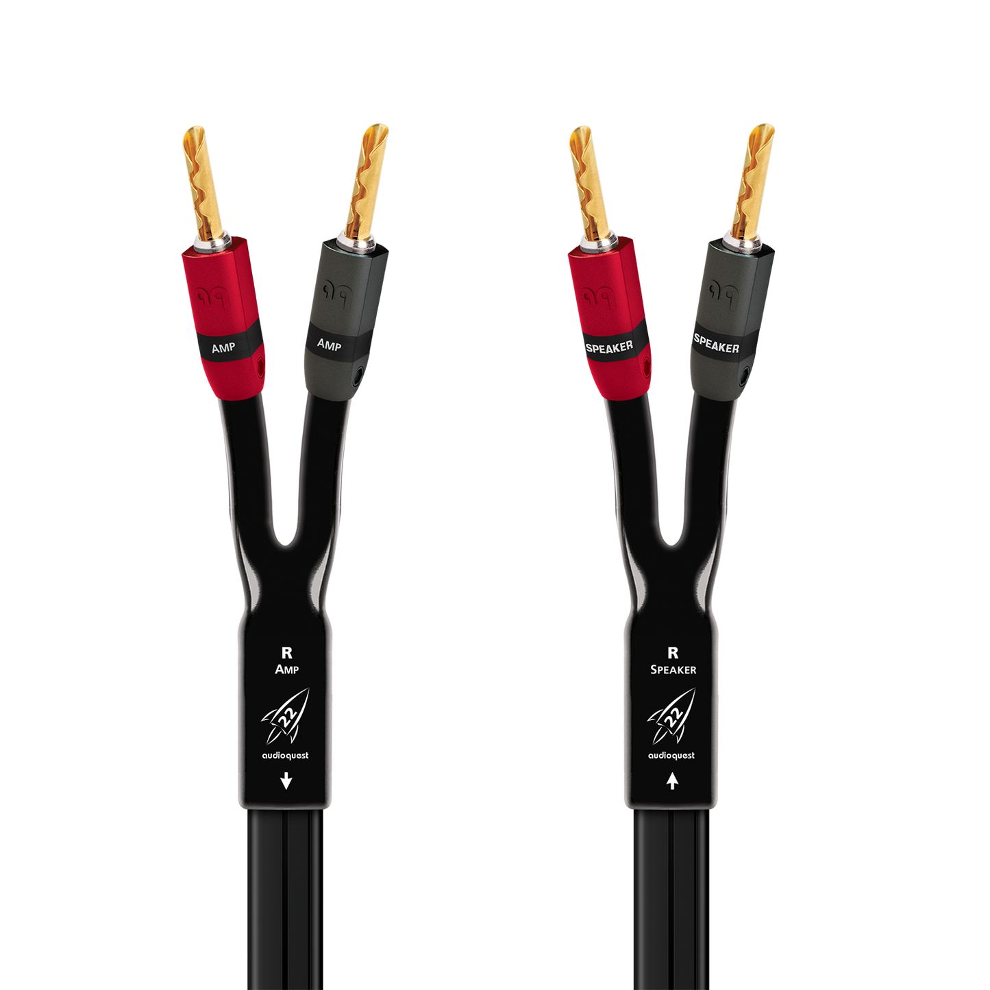 AudioQuest Rocket 22 Full-Range Speaker Cable w/ SureGrip 300 Connectors