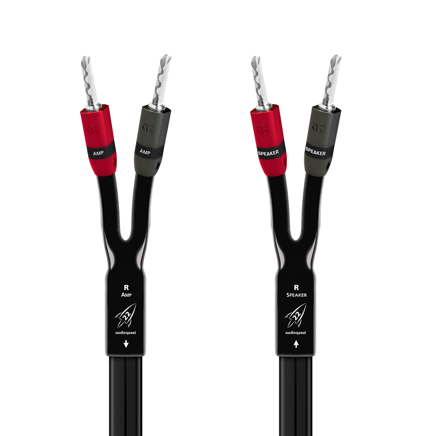AudioQuest Rocket 22 Full-Range Speaker Cable w/ SureGrip 300 Connectors